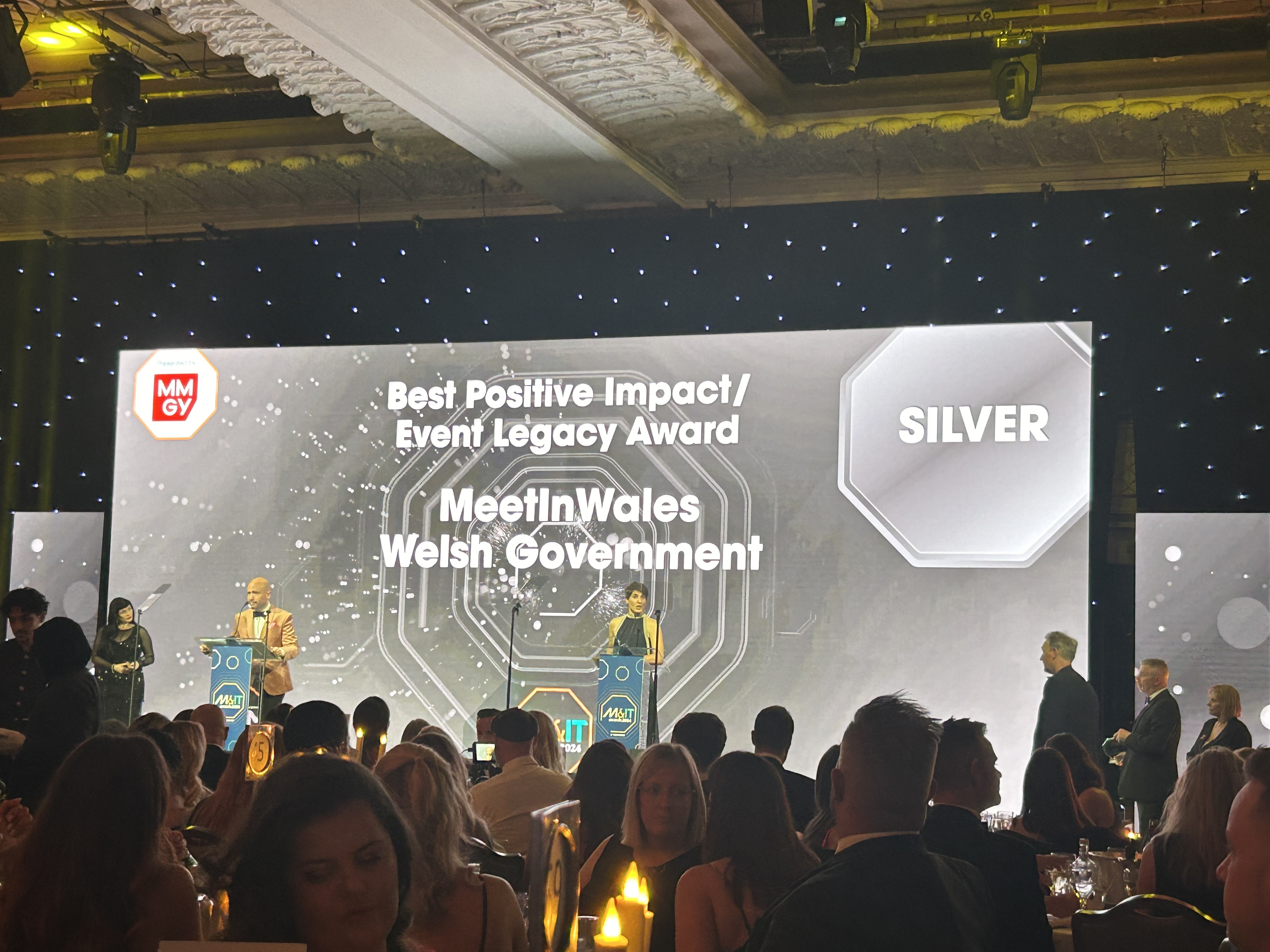 Image of stage for Best Positive Impact/Event Legacy Award Silver award