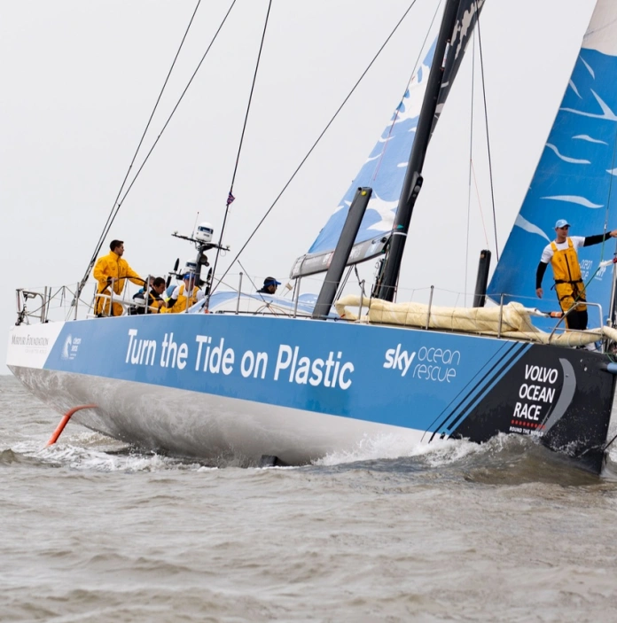 Image of boat in the Volvo Ocean Race, Leg Depart, 2018