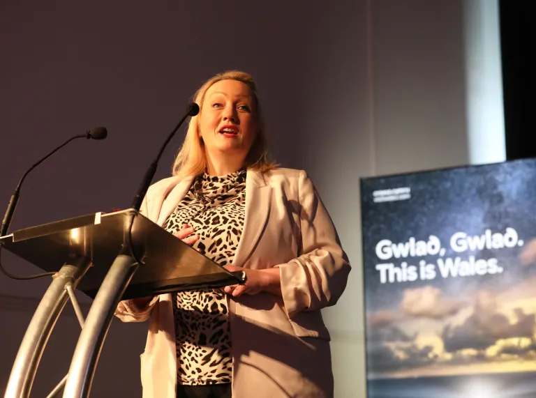 Image of Rebecca Evans MS the Cabinet Secretary for Economy, Energy and Planning