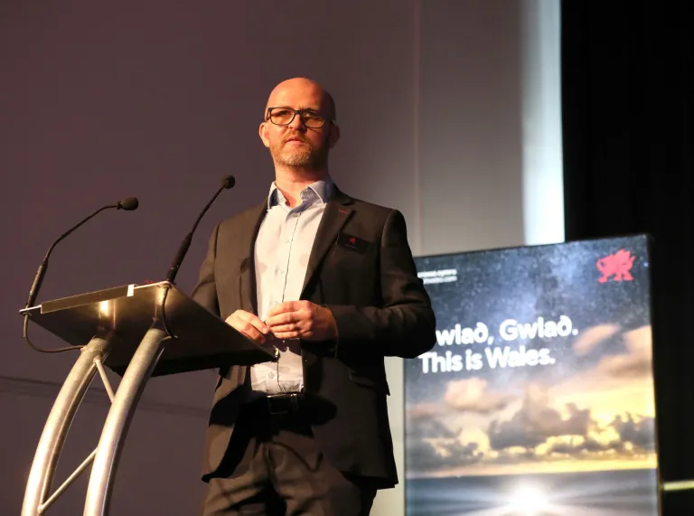 Jason Thomas at the Wales Tourism Summit 2025
