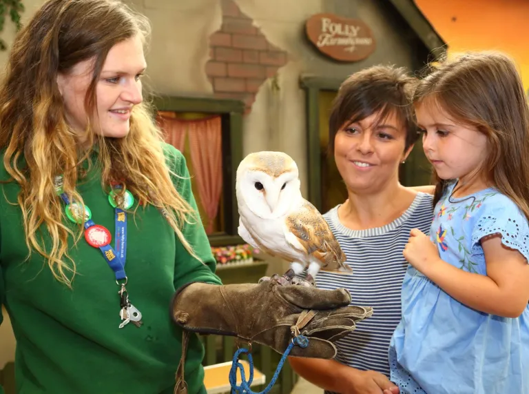 Family enjoying their day at Folly Farm