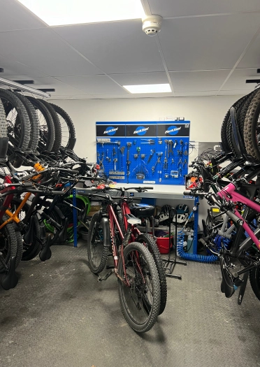 Bike workshop and storage