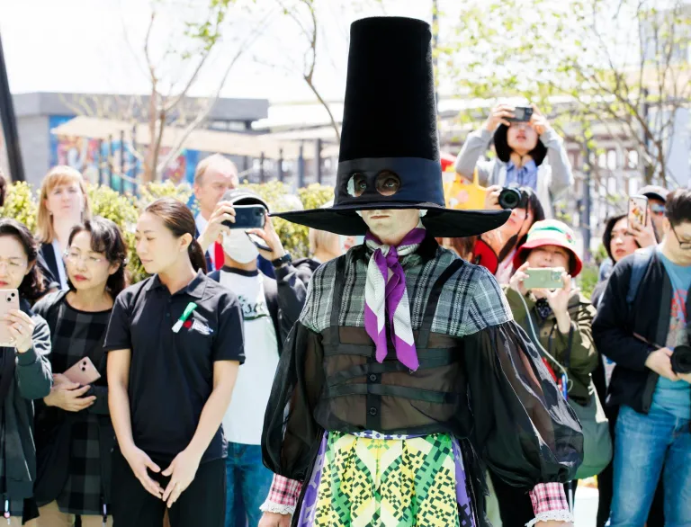 Qwerin dancing, UK Pavilion, Expo 2025, Osaka, Japan.