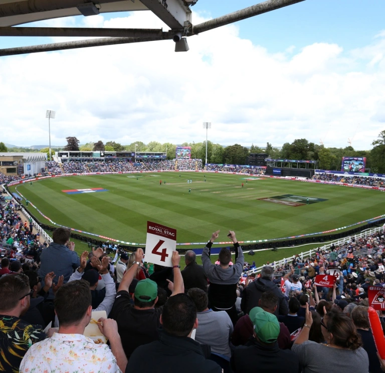Wide view of England v Bangladesh cricket, Sophia Gardens, Cardiff