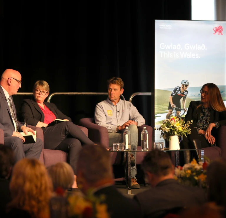 Image of panellists at 2025 Wales Tourism Summit