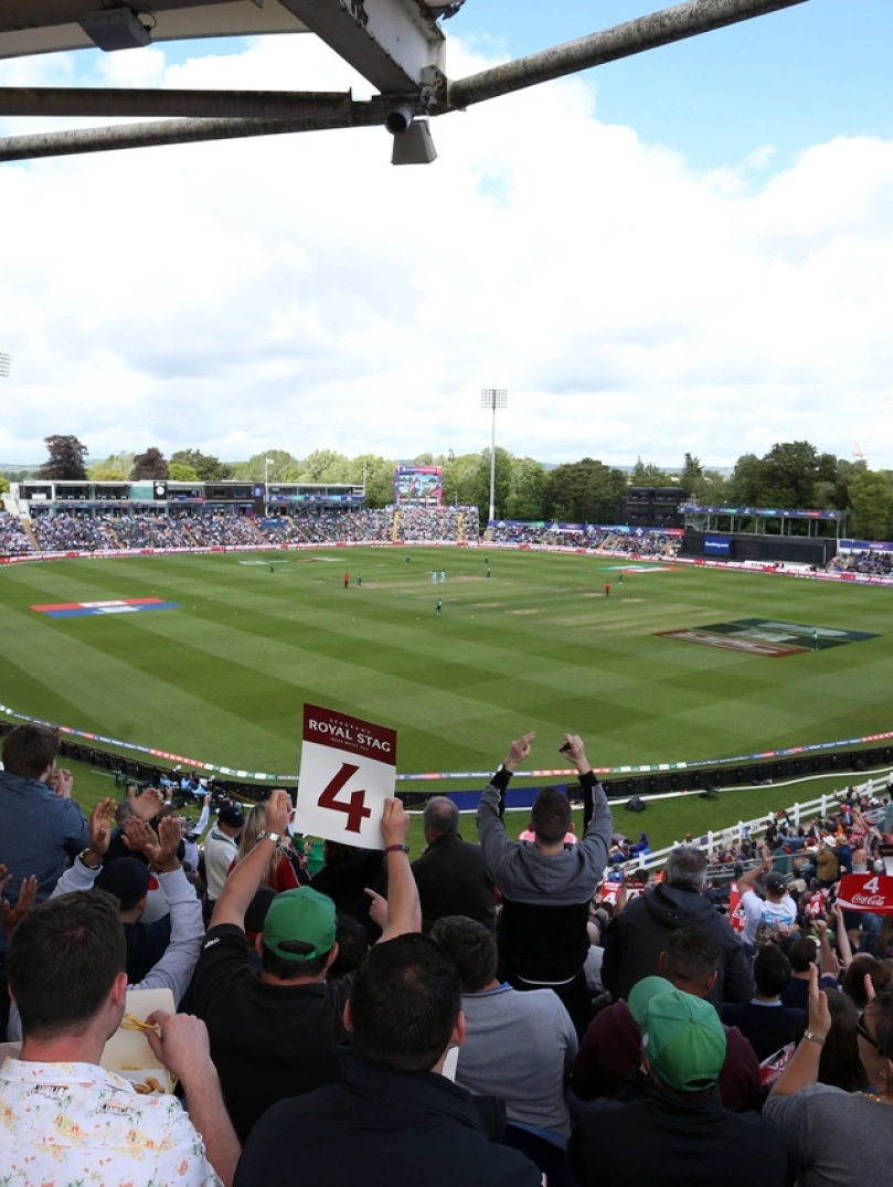 Wide view of England v Bangladesh cricket, Sophia Gardens, Cardiff