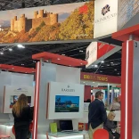 Wales stands at a travel trade show.