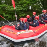 White water rafting Canolfan Tryweryn National White Water Centre Near Bala Gwynedd