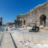 Viewing platform at a castle.