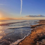 View of Cefn Sidan Beach, Pembrey, West Wales