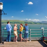 People on pier Beaumaris Anglesey