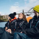 Group of girls enjoying the Rib Ride on the Menai Straits