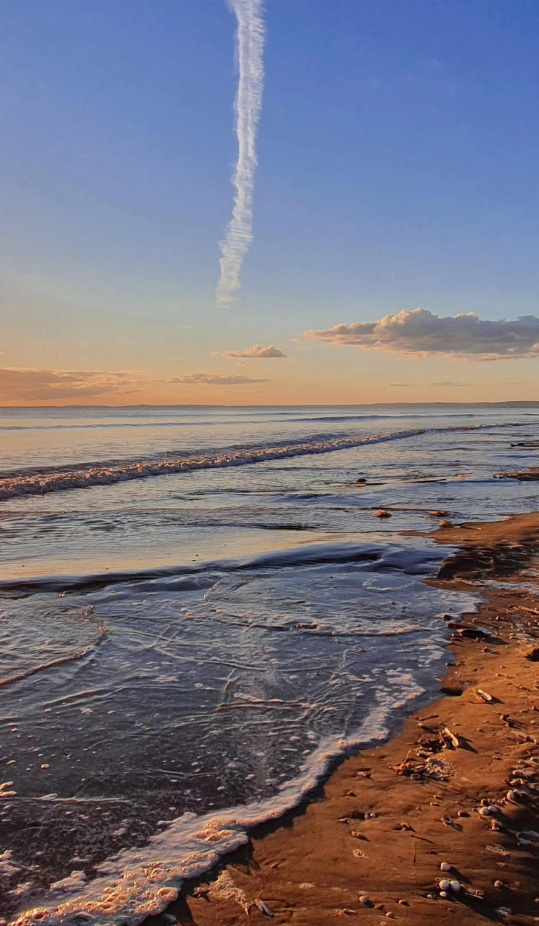 View of Cefn Sidan Beach, Pembrey, West Wales