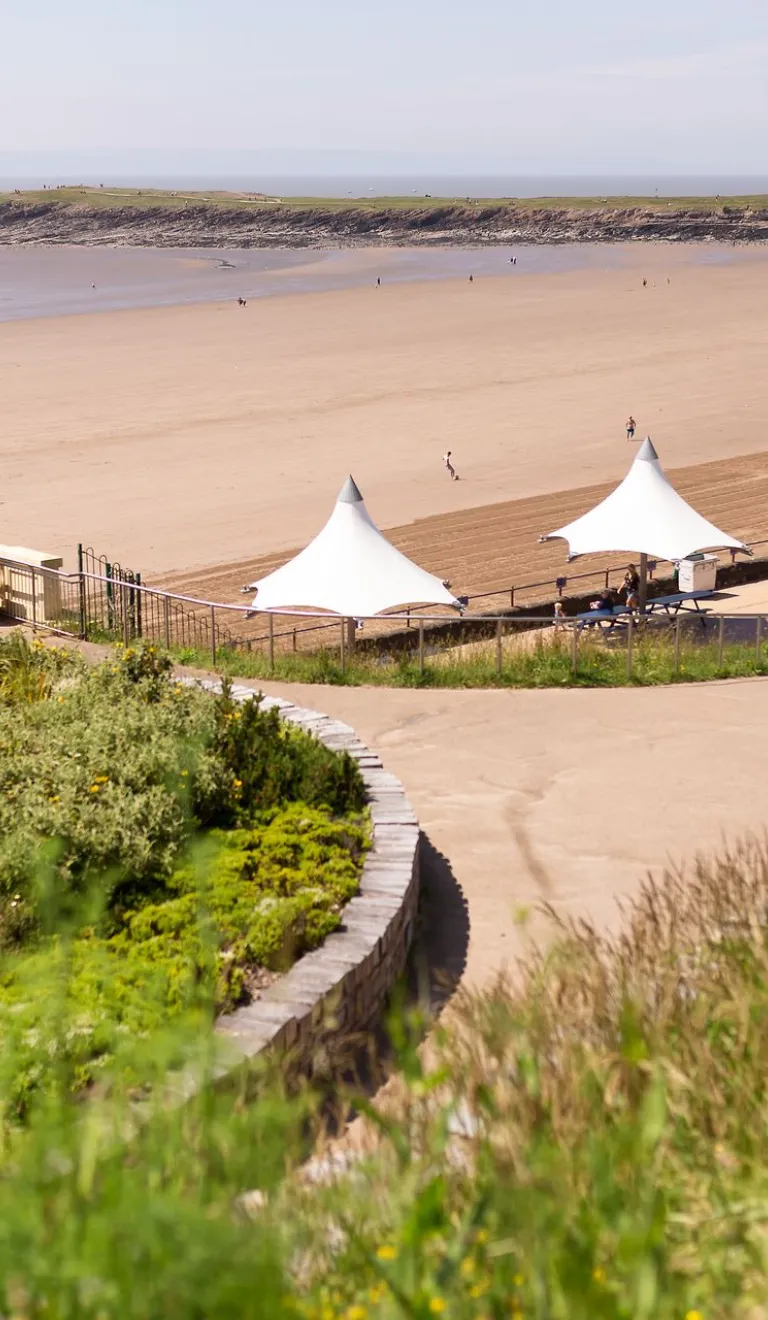 Image of canopy's at Barry Island